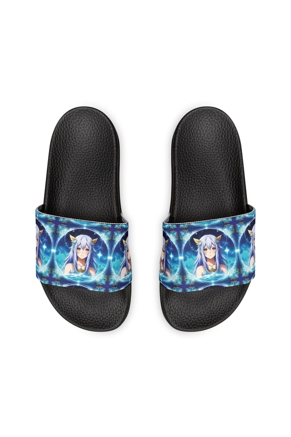 Pisces Zodiac Anime Women's PU Slide Sandals