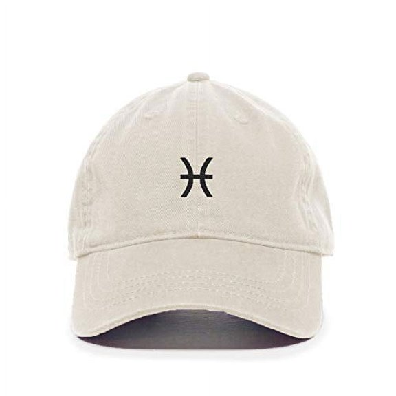 Pisces Zodiac Baseball Cap Embroidered Cotton Adjustable Dad Hat