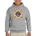 thumbnail image 1 of Pisces Zodiac Ethnic Style Hoodie Men -Image by Shutterstock, Male 3X-Large, 1 of 4