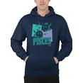 thumbnail image 1 of Pisces Zodiac Graphic - Twin Fish Retro Art Design Men's Hoodie, 1 of 4