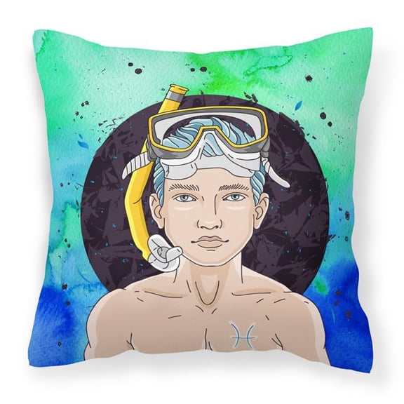 Pisces Zodiac Sign Fabric Decorative Pillow