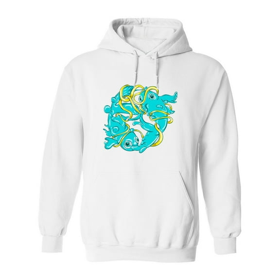 Pisces Zodiac Sign. Hoodie Men -Image by Shutterstock, Male 3X-Large
