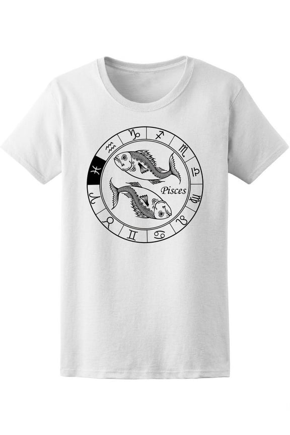 Pisces Zodiac Sign T-Shirt Men -Image by Shutterstock, Male Medium