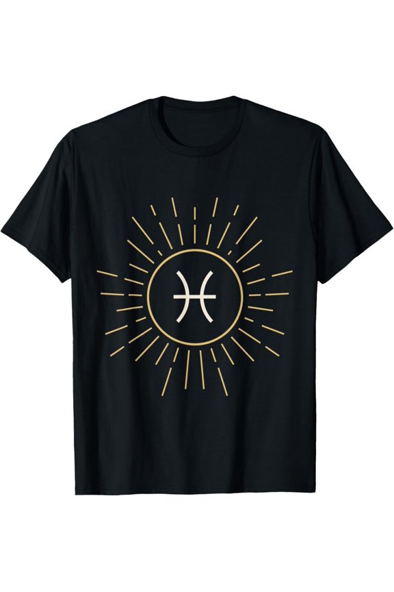 Pisces Zodiac T-ShirtBrand clothing, men and women can wear, black, white, gifts.