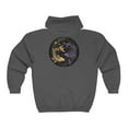 thumbnail image 1 of Pisces Zodiac Zipered Hooded Sweatshirt, Unisex, Astrology, Birthday Gift, 1 of 2