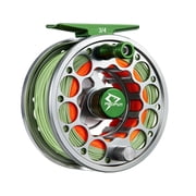 Piscifun Sword Fly Fishing Reel, CNC-Machined Aluminum Fly Reel with Pre-Spooled Line, Carbon Drag, Freshwater Saltwater Fly Reel