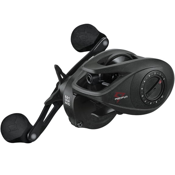 Piscifun Torrent II 200 Baitcasting Reel, 6.6:1/8.1:1 Gear Ratio, 20LB Max Drag, Magnetic Brake Baitcaster Fishing Reel