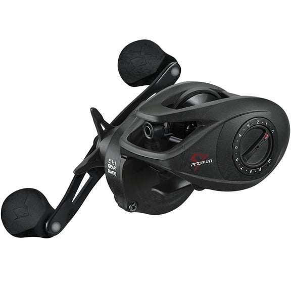 Piscifun Torrent II 200 Baitcasting Reel, 6.6:1/8.1:1 Gear Ratio, 20LB Max Drag, Magnetic Brake Baitcaster Fishing Reel