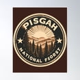 thumbnail image 1 of Pisgah National Forest Poster Wall Art, Modern Wall Decor, 16x24 UNFRAMED, 1 of 3