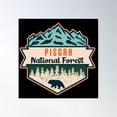 thumbnail image 1 of Pisgah National Forest Poster Wall Art, Modern Wall Decor, 30x30 UNFRAMED, 1 of 3