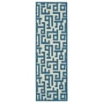 thumbnail image 1 of Pismo Geometric Maze Rug, Crystal Teal/Ivory, 2ft - 10in x 7ft - 10in, Runner, 1 of 3