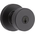 thumbnail image 1 of Pismo Knob with Round Rose Entry Door Knob in Iron Black, 1 of 7