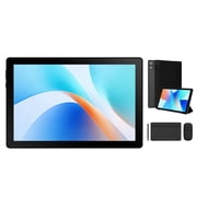 Pisodawn Android 15 Tablet 10.1 inch with Keyboard and Mouse, WiFi 6 20GB RAM 64GB ROM 1TB Expandable, 2-in-1 Tablet PC Bundle for Travel and Study