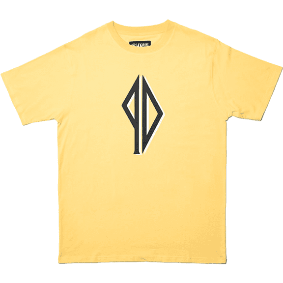 Piss Drunx Shadows Logo Short Sleeve T-Shirt Cream, Medium, Men's