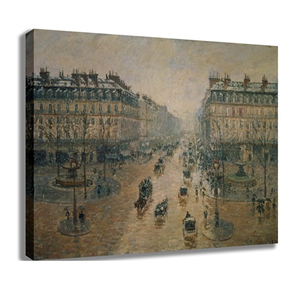 Pissaro "Avenue de L'Opera" (1898) Canvas Print