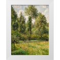 thumbnail image 1 of Pissarro, Camille 12x14 White Modern Wood Framed Museum Art Print Titled - Poplars, Eragny, 1 of 4
