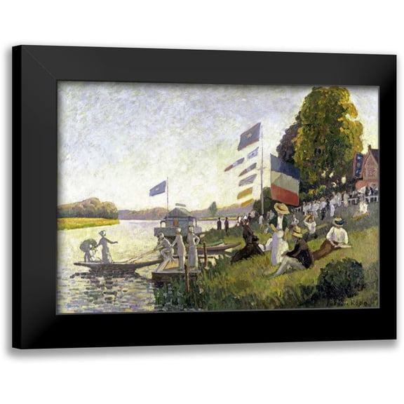Pissarro, Camille 14x11 Black Modern Framed Museum Art Print Titled - Regatta