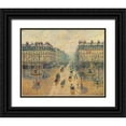 thumbnail image 1 of Pissarro, Camille 14x12 Black Ornate Wood Framed with Double Matting Museum Art Print Titled - Avenue de LOpera, Effect of Snow in the Morning, 1 of 4