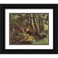 thumbnail image 1 of Pissarro, Camille 14x12 Black Ornate Wood Framed with Double Matting Museum Art Print Titled - The Small Brigde, Pontoise, 1 of 4