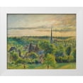 thumbnail image 1 of Pissarro, Camille 14x12 White Modern Wood Framed Museum Art Print Titled - Landscape at Eragny, 1 of 4