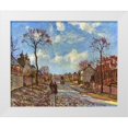 thumbnail image 1 of Pissarro, Camille 14x12 White Modern Wood Framed Museum Art Print Titled - Route de Versailles, Louveciennes, 1 of 4