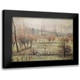 thumbnail image 1 of Pissarro, Camille 24x19 Black Modern Framed Museum Art Print Titled - Snow effect at Eragny, 1 of 5