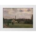 thumbnail image 1 of Pissarro, Camille 32x23 White Modern Wood Framed Museum Art Print Titled - The Little Factory, 1 of 4