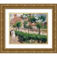 thumbnail image 1 of Pissarro, Camille 32x26 Gold Ornate Wood Framed with Double Matting Museum Art Print Titled - Bath Road, London, 1 of 4