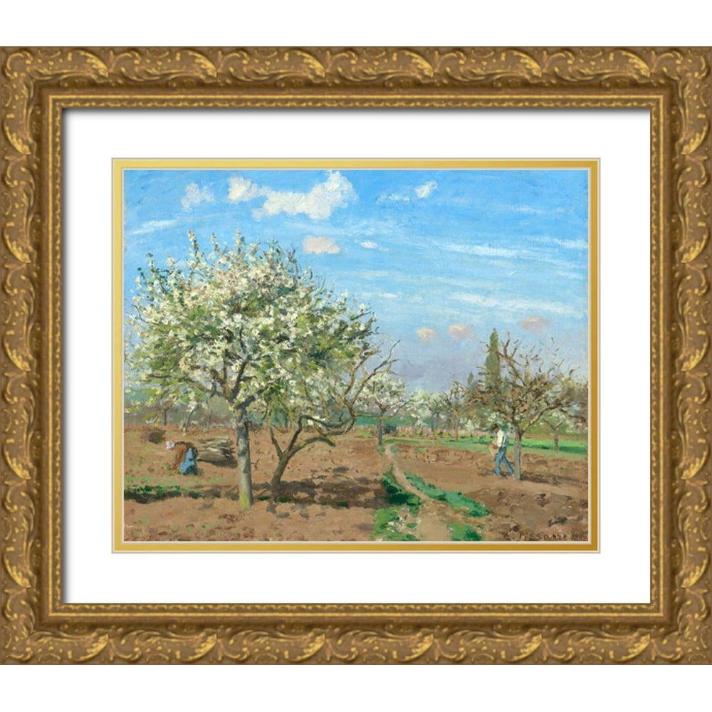 The Wheelbarrow, Orchard - Camille Pissarro as art print or hand painted oil