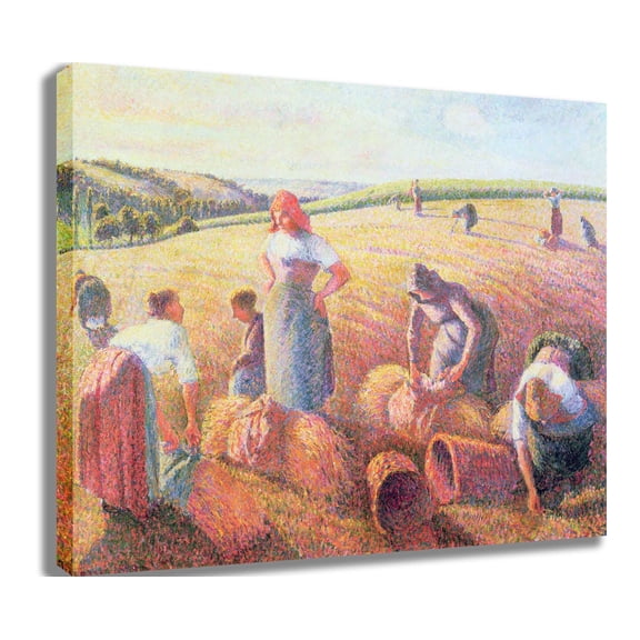 Pissarro "The Gleaners" (1889) Canvas Print