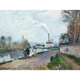 thumbnail image 1 of Pissarro The Oise Near Pontoise In Grey Weather Extra Large Art Print Wall Mural Poster Premium XL, 1 of 3