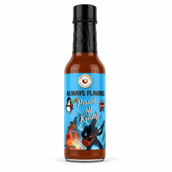 Always Flavored Pissed Off Kristoff Chipotle Smoky Hot Sauce 5 oz