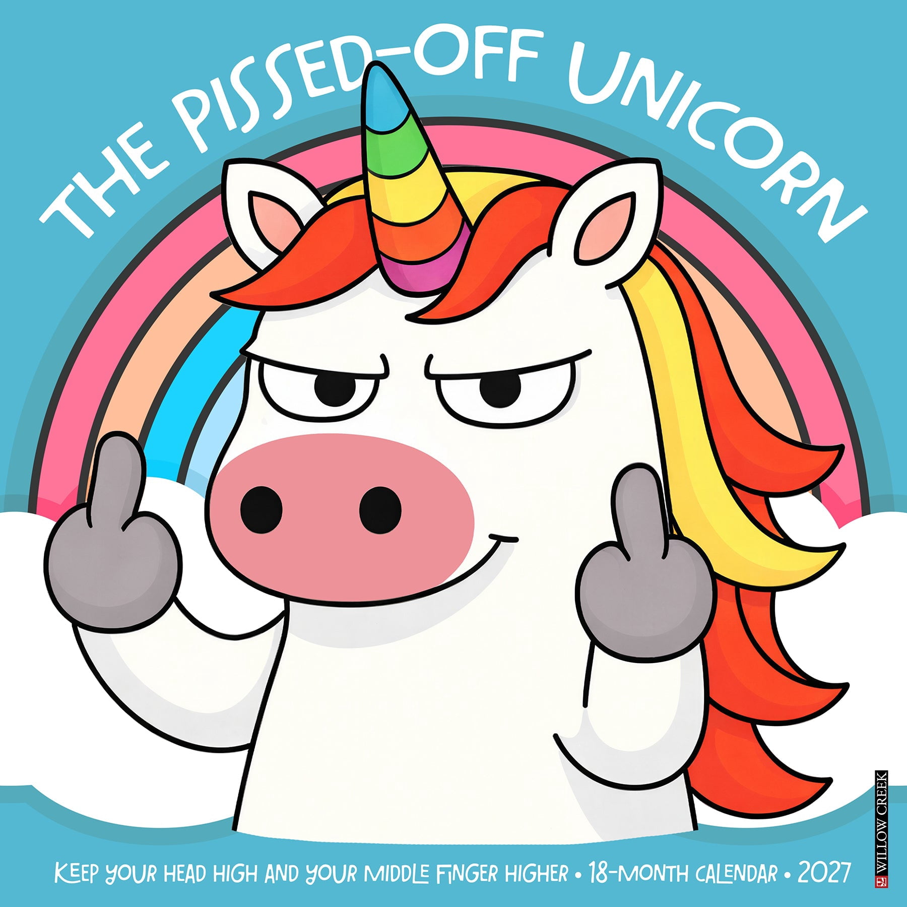 Willow Creek Press, Pissed-off Unicorns 2027 Wall Calendar