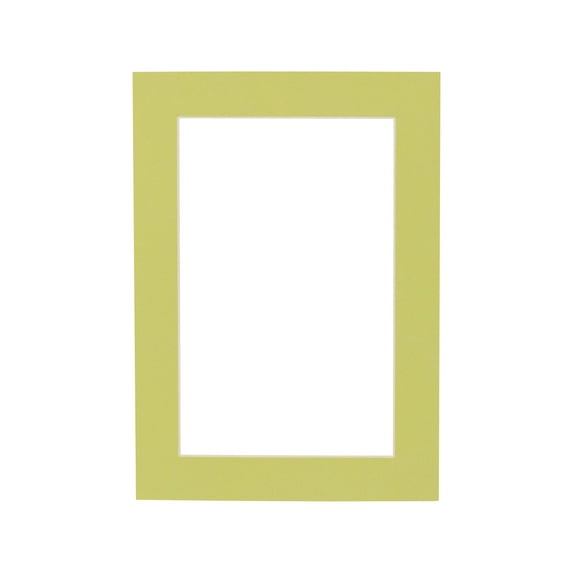 Pistachio Acid Free 16x20 Picture Frame Mats with White Core Bevel Cut for 11x14 Pictures - Fits