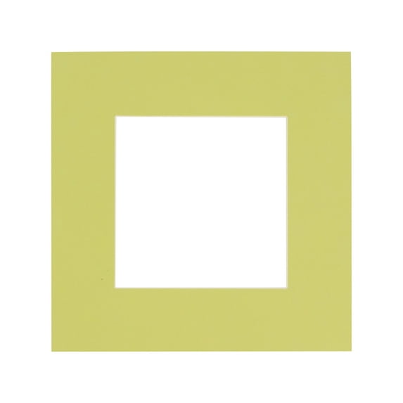 Pistachio Acid Free 20x20 Picture Frame Mats with White Core Bevel Cut for 16x16 Pictures - Fits
