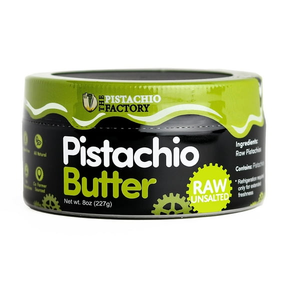 Pistachio Butter - Raw BDF32 Unsalted - 100% Pistachio, Vegan, Kosher, High Protein, No Added Sugars, Allergy Friendly, Non-gmo, The Pistachio Factory