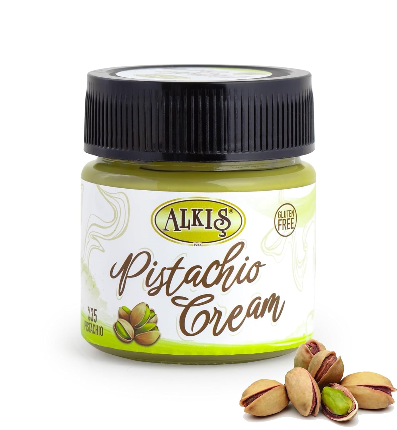 Alkis Pistachio Cream, 35% Turkish Pistachios, 7.05 oz, Pistachio