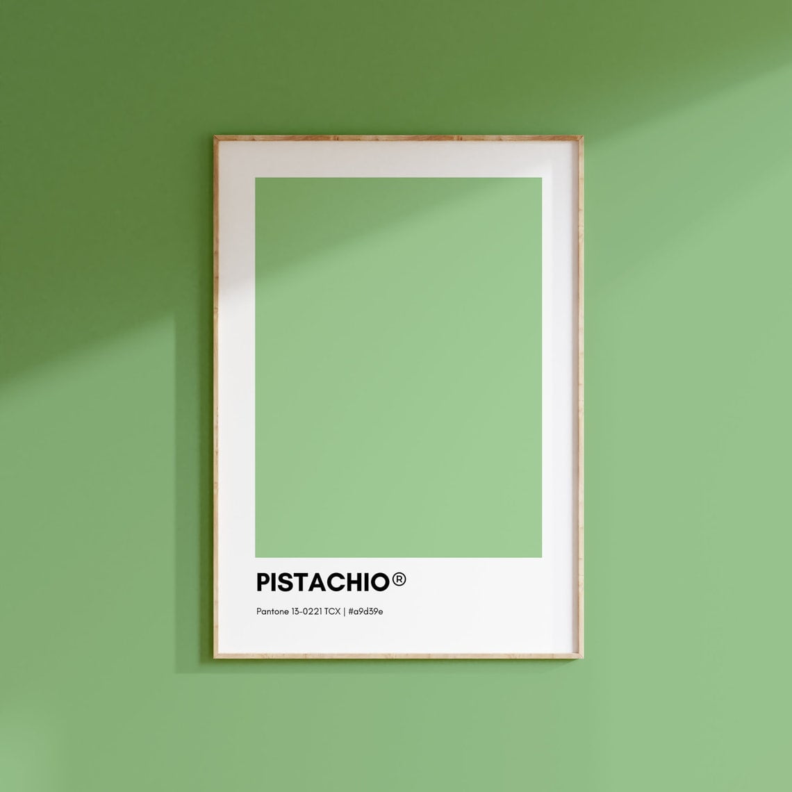 Pistachio Green Pantone, Green Pantone Print Poster, Green Pantone Wall ...