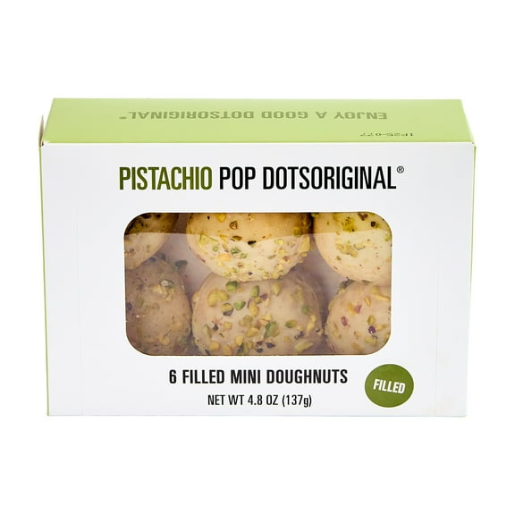 Pop Dots Original Pistachio Mini Donuts, 4.8 oz., 6 Count
