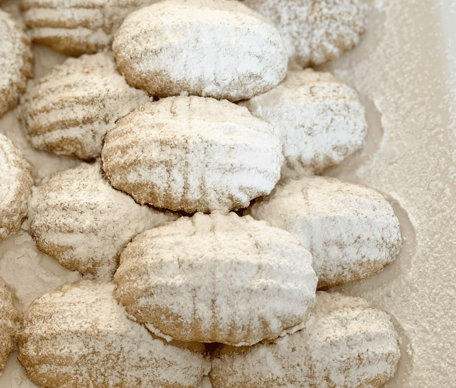 Pistachio Stuffed Maamoul Cookies, Freshly Baked Handmade - 12 Pieces Individually Wrapped