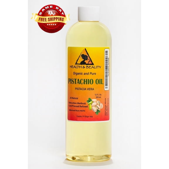Pistachio oil refined organic carrier cold pressed premium fresh 100% pure 12 oz