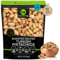 Pistachios Roasted & Lightly Salted Turkish Antep (1 lbs) by Nut Cravings