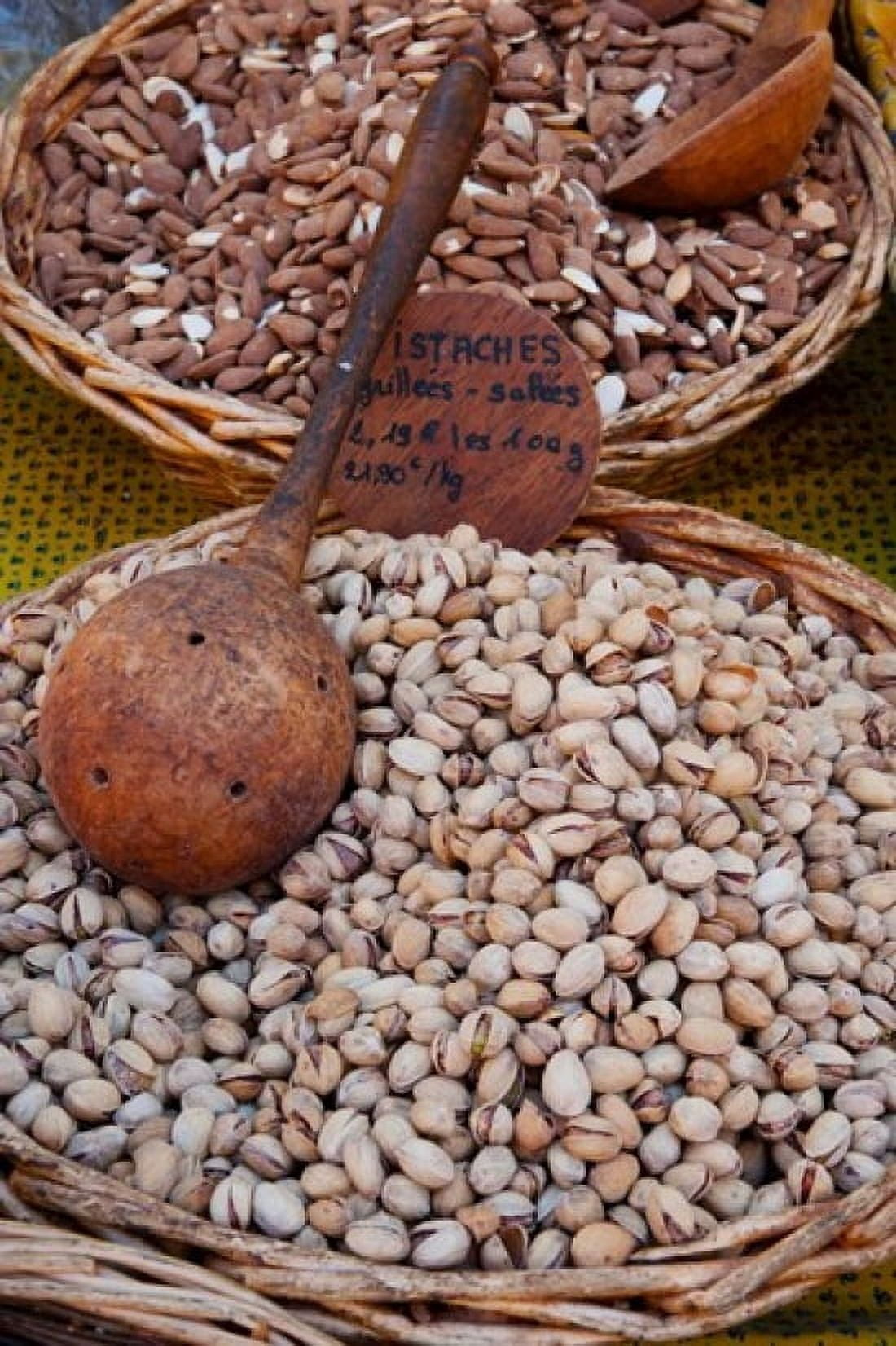 Pistachios for sale at weekly market St-Remy-de-Provence Bouches-Du-Rhone Provence-Alpes-Cote dAzur France Canvas Art - Panoramic Images (24 x 36)