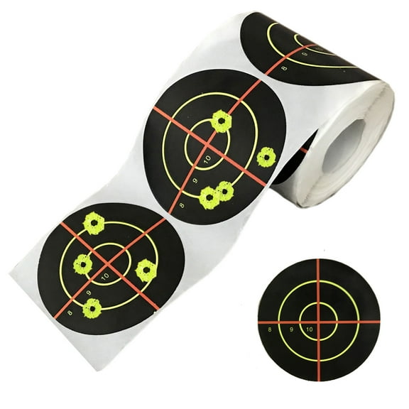 Pistep Splatter Shooting Targets 3 Inch Reactive Paper Targets 250 Adhesive Targets Roll