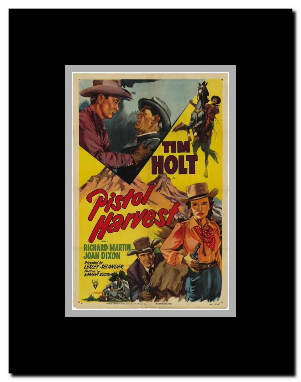 Pistol Harvest Framed Movie Poster