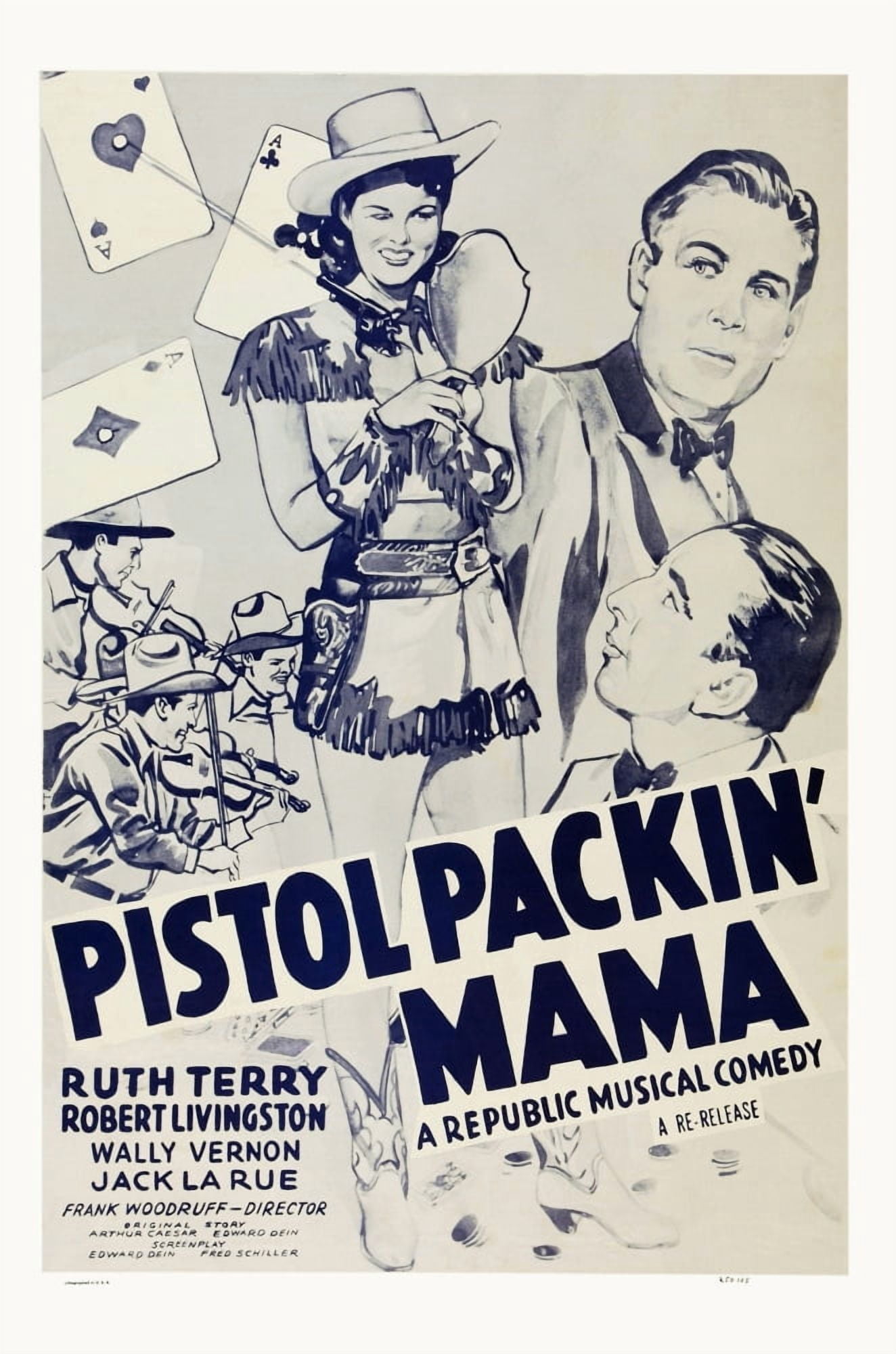 Pistol Packin Mama U Canvas Art - (11 x 17)