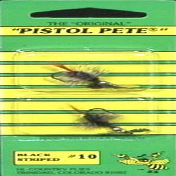 Pistol Pete's 10002-2PK Black Stripped Size 10 2-pack