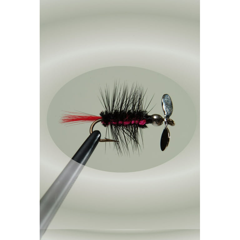 Pistol Pete's Freshwater Fly Fishing Lure for Trout & Panfish, Size 10,  Black Tiger, 2-pack