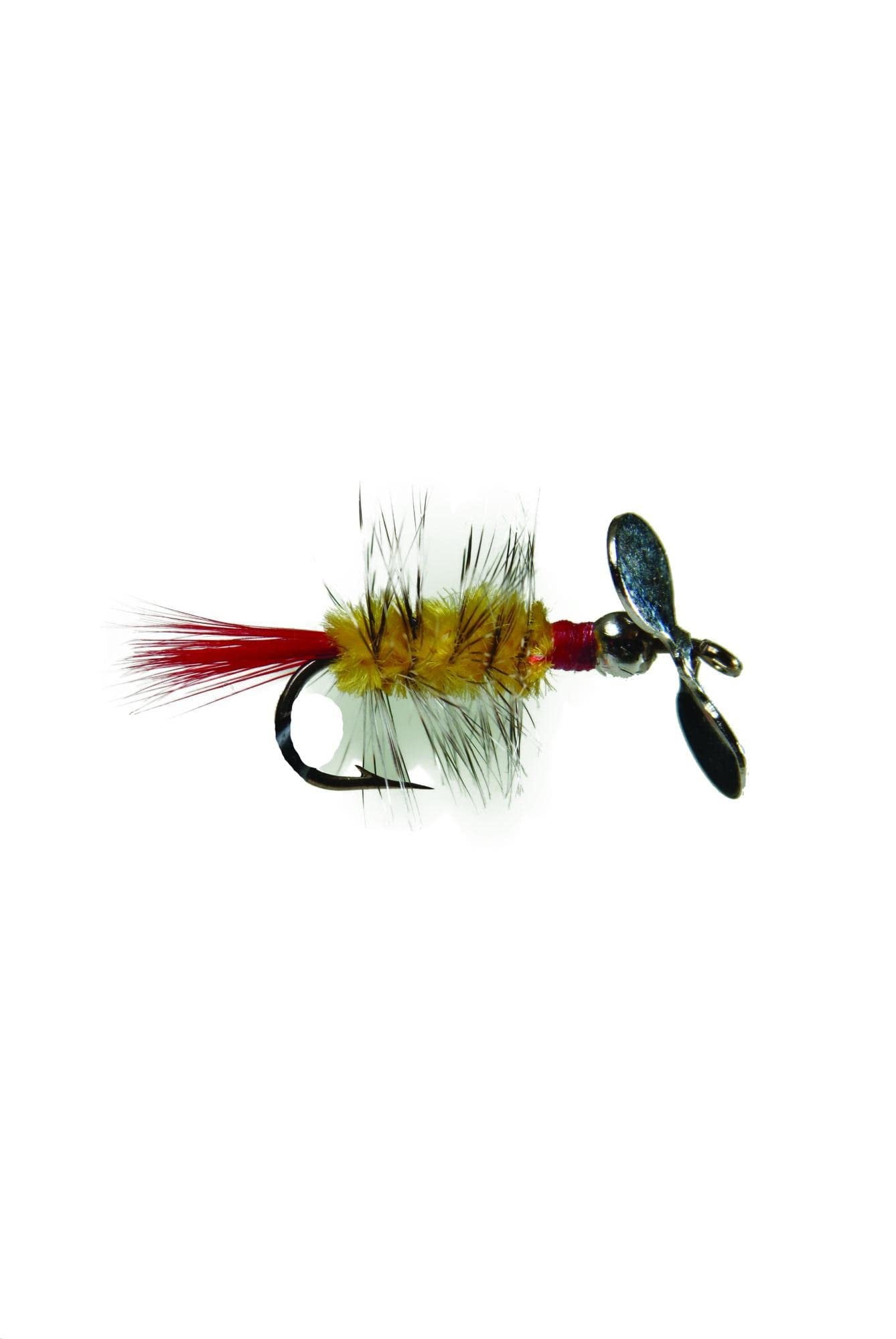 Pistol Pete's Freshwater Fly Fishing Lure for Trout & Panfish, Size 10, Yellow, 2-pack