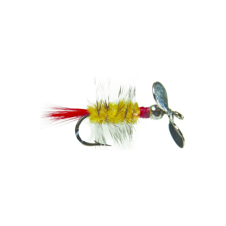 Pistol Pete's Freshwater Fly Fishing Lure for Trout & Panfish, Size 10,  Yellow, 2-pack